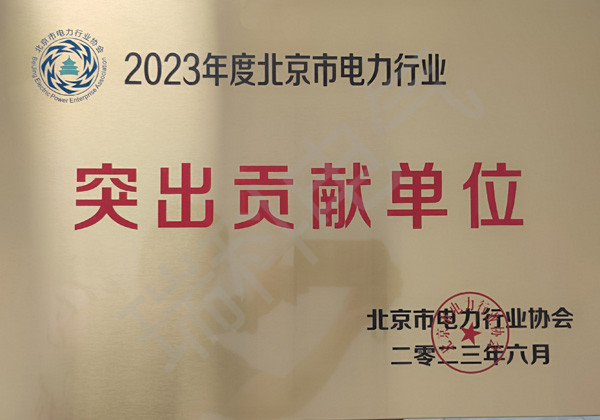 47、2023年度北京市電力行業(yè)突出貢獻單位
